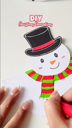 ❄️☃️Easy Christmas DIY for Kids | Cute & Fun Holiday Craft Tutorial #christmas #snowman