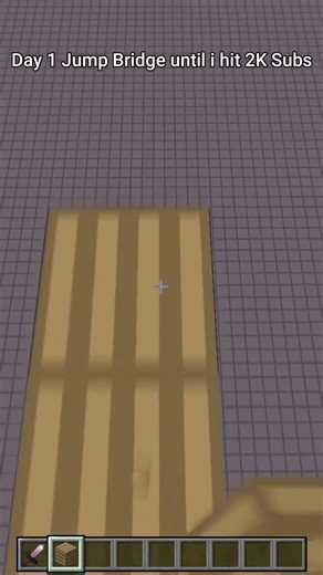 Day 1 Jump bridging until i hit 2K Subs #minecraft #challenge #hivemc