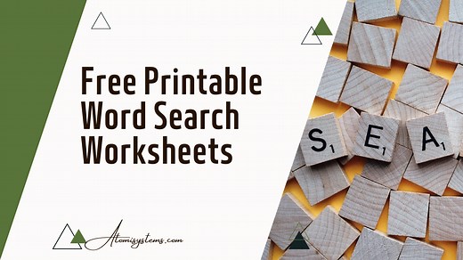 8 Cool Websites to Get Free Printable Word Search Worksheets
