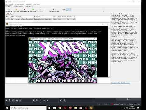 X-Men [MS DOS] Title Screen on IBM PC Speaker
