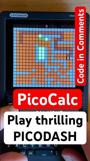 Play thrilling Picodash! #picocalc #micropython #mmbasic #retro #games