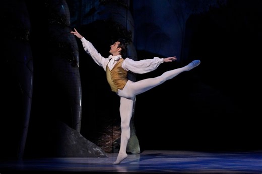 Australian dancer Daniel Gaudiello as The Prince in The Australian Ballet's *The Sleeping Beauty* choreographed by David McAllister