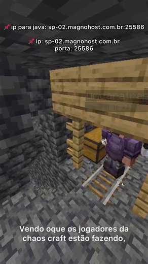 Base Secreta em Caverna no Chaos Craft