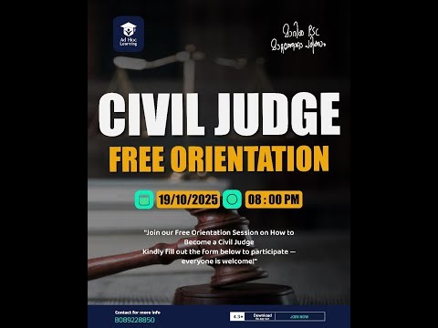 How to Prepare for Civil Judge 2026 - Free Orientation Class
