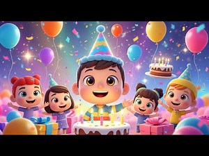 Happy Birthday Party Song for Kids 🎂| Sing Along | Birthday Dance (Preschool)