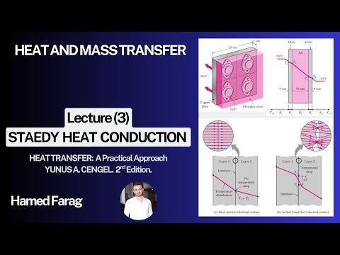 Heat Transfer Lecture (3) - Steady Heat Conduction & Thermal Resistance/ انتقال الحرارة المحاضرة (3)