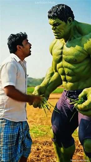 Hulk Saves the Village from the Mad Bull #shorts #ai #ytshorts #hulk