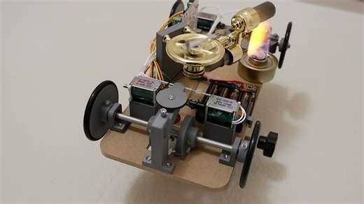 スターリングエンジンで動くラジコンを作ってみた