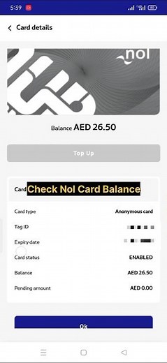 CHECK Your Nol Card Balance On Your Mobile #nolcard #nolcardbalance #metro #metrobus #shorts