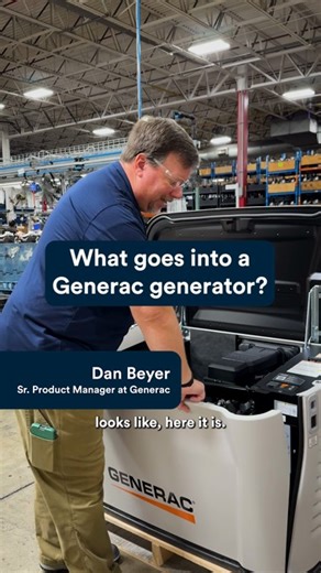 Generac Official on Instagram: "Ever wonder what the inside of a #Generac generator looks like? 🧡 Dan Beyer, Sr. Product Manager at Generac, takes a look behind the scenes to see the heart of a Generac generator: the engine. ⚡️ Schedule your free in-home consultation today. 🔗 Link in bio."
