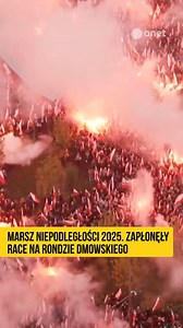 60K views · 1.6K reactions | Marsz Niepodległości 2025. Race zapłonęły na rondzie Dmowskiego #Onet #MarszNiepodległości #ŚwiętoNiepodległości | Onet Wiadomości | Facebook