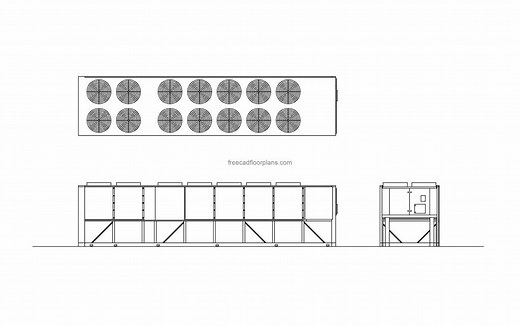Air Cooled Chiller - Free CAD Drawings