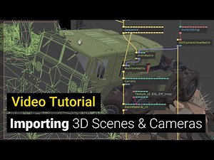 Importing GLTF 3D Scenes with Camera positions and animating them in cables.gl