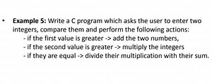 Write a C program which asks the user to enter two integers, co... | Filo