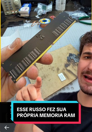 Imagina construir a sua própria memória RAM em casa kkkkkkkk #rodgrossi #tech #pc #computador #ram