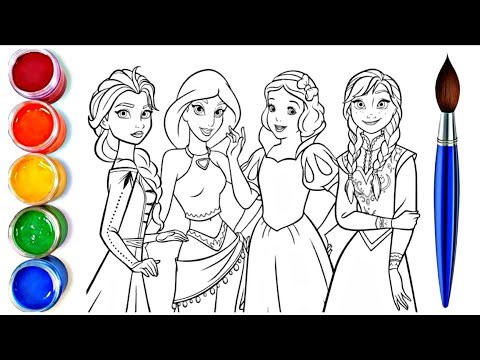 How to draw princess easy drawing step by step