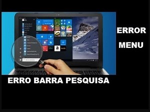 Problema Menu Iniciar Windows 10 RESOLVIDO !
