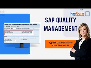 SAP QM | Inspection Types in SAP Quality Management (2025) ‪@igmGuru‬