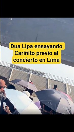 Dua Lipa rehearsing "Cariñito" by Los Hijos del Sol before her concert in Lima #radicaloptimismtour