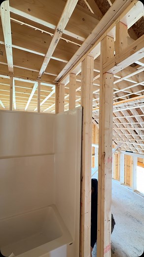 One piece tub/shower unit install with Kohler valve. #RickJeanPlumbing #newconstructionhomes #newconstruction #plumbing #milwaukee #plumbingamerica #trades #construction #boston #plumbing | Jake Jean