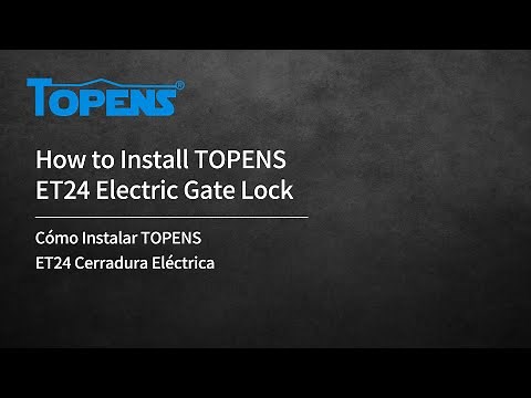 How to Install TOPENS ET24 Electric Gate Lock