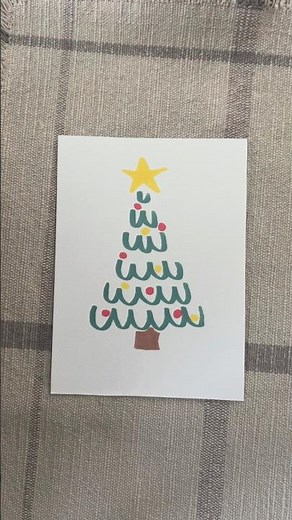 DIY 2 Min Easy Christmas Card ❤️🎄 #christmascard #christmas