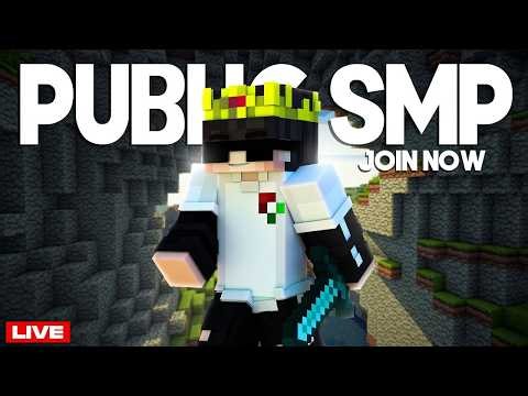 Minecraft SMP LIVE || PUBLIC SMP 24/7 JAVA + BEDROCK || PLAYING SURVIVAL IN CREEPER MC SEASON - 6