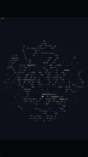 astroterm - A Planetarium Right in Your Terminal 🌌 #shorts #coding #terminal
