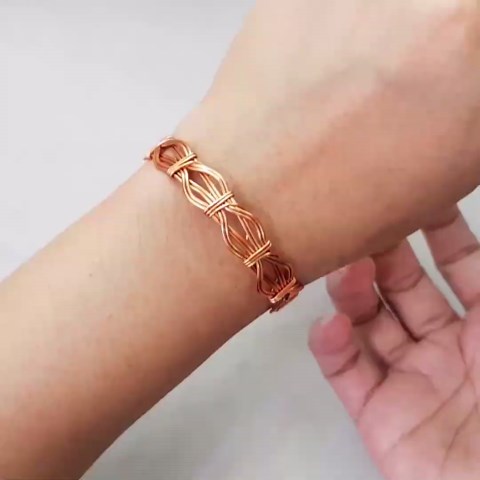 Bamboo | bracelet | Simple jewelry making | copper wire @LanAnhHandmade 817 #Shorts