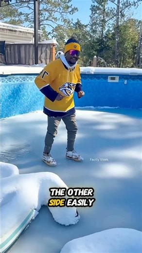 Frozen Pool Challenge Gone Wrong 😨 #shorts