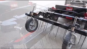 Brinly DTZ-48B1H-A ZTR Front-Mount Dethatcher for Zero Turn Lawn Mowers, 48"