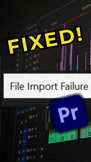 Fix File Import Failure in Premiere Pro 2025 | Drag file into timeline #shorts