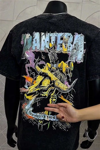 Pantera Shirt - Rock Band Shirt 🤘🤘🤘 #pantera #rockmusic #graphictee #fashiontiktok #trendingvideo
