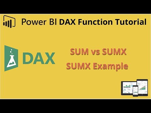 Power BI DAX Function Sumx Tutorial | SUM vs SUMX