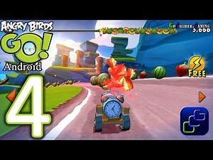 Angry Birds GO Android Walkthrough - Part 4 - Seedway Tracks