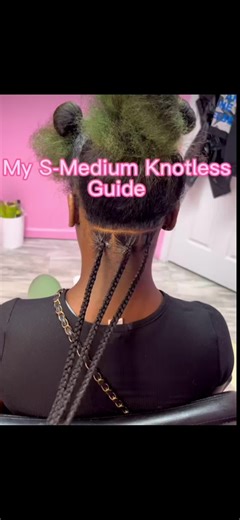 SMEDIUM Knotless Braid Guide ✨ To All The Braiders Who Need It Broke Down A Little Better Thank Youuuuu To Whoever Made This Even Tho I Already Know How Many Braids To Do 🤭🥰😍 #Braids #Braidguide #Fyp #fypシ #fypシ゚viral #Viral #Explore #Hairstylist #HairForThought #Beauty #Follow #Share #Like You Can Also Visit My Amazon Store Front To Find The Product For This Style ❣️