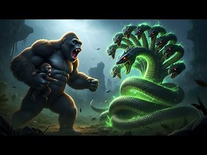 KONG vs the 12-Headed Titan Snake – The Shocking Battle to Save Baby Kong!