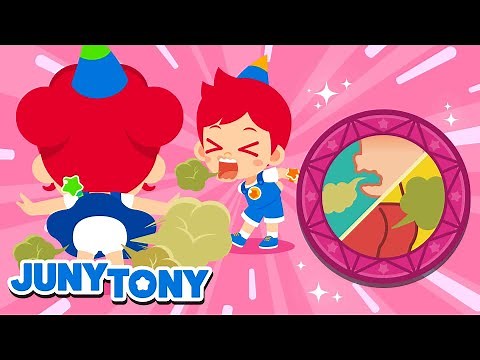 ¿Por Qué Eructamos y Nos Echamos Pedo? | Canción de Curiosidad para Niños | JunyTony en español