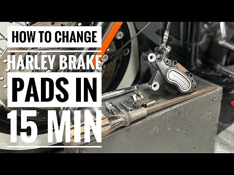 How to change Harley brake pads in 15 minutes / Motorcycle brake pads replacement / Brake pad change