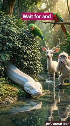 ajgar saamp bandar aur hiran ki kahani #ai #shorts