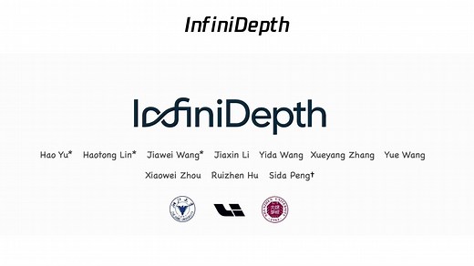 InfiniDepth：浙大彭思达老师团队、理想、深圳大学基于神经隐式场任意分辨率细粒度深度估计方法，4K游戏数据真值评价，质量超过Moge 2，且支持尺度