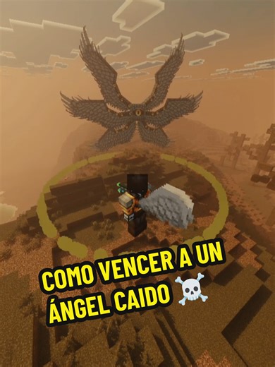 COMO VENCER AL ÁNGEL CAIDO DE MINECRAFT BEDROCK #minecraft #bedrock #horror #dola #mx