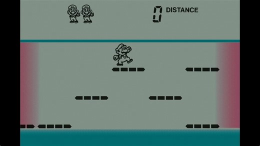 超级马里奥兄弟(Super Mario Bros.) - Game & Watch Wide Screen系列掌机版演示(1988)