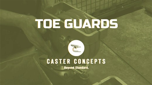 Elevate workplace #safety with our #caster toe guards, a crucial barrier for operator protection in both manual and power applications. | Caster Concepts | Facebook