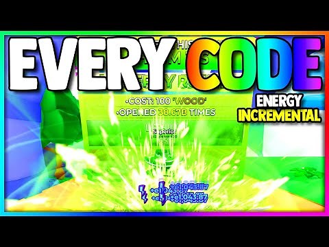 EVERY CODE in Roblox Energy Incremental...