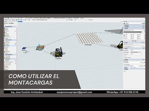 Como utilizar el montacargas en Flexsim v.2024