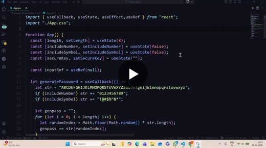 Secure Password Generator with React.js | sonam rai posted on the topic | LinkedIn