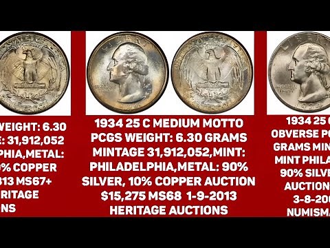 Top Graded Most Valuable Silver Washington Quarters: 1932–1964 | "Sold at PCGS Auctions"