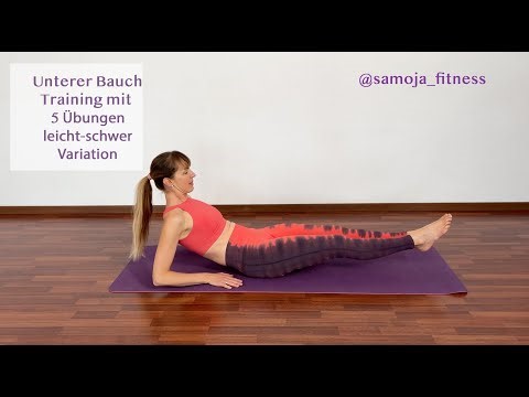 #141 Unterer Bauch - 5 Übungen für den unteren Bauch - je 2 Varianten - lower ab workout