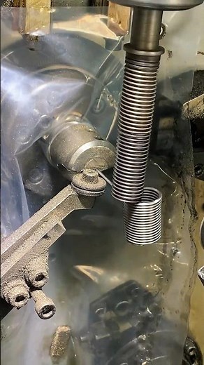 Perfect Thread Cutting on a Metal Rod – So Satisfying to Watch#shorts